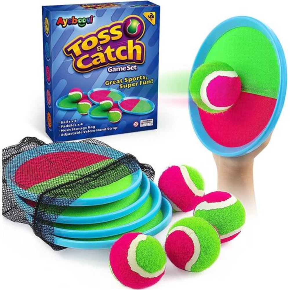 Toss and Catch Ball Game Outdoor Toys for Kids Yard Games Beach Toys Outside